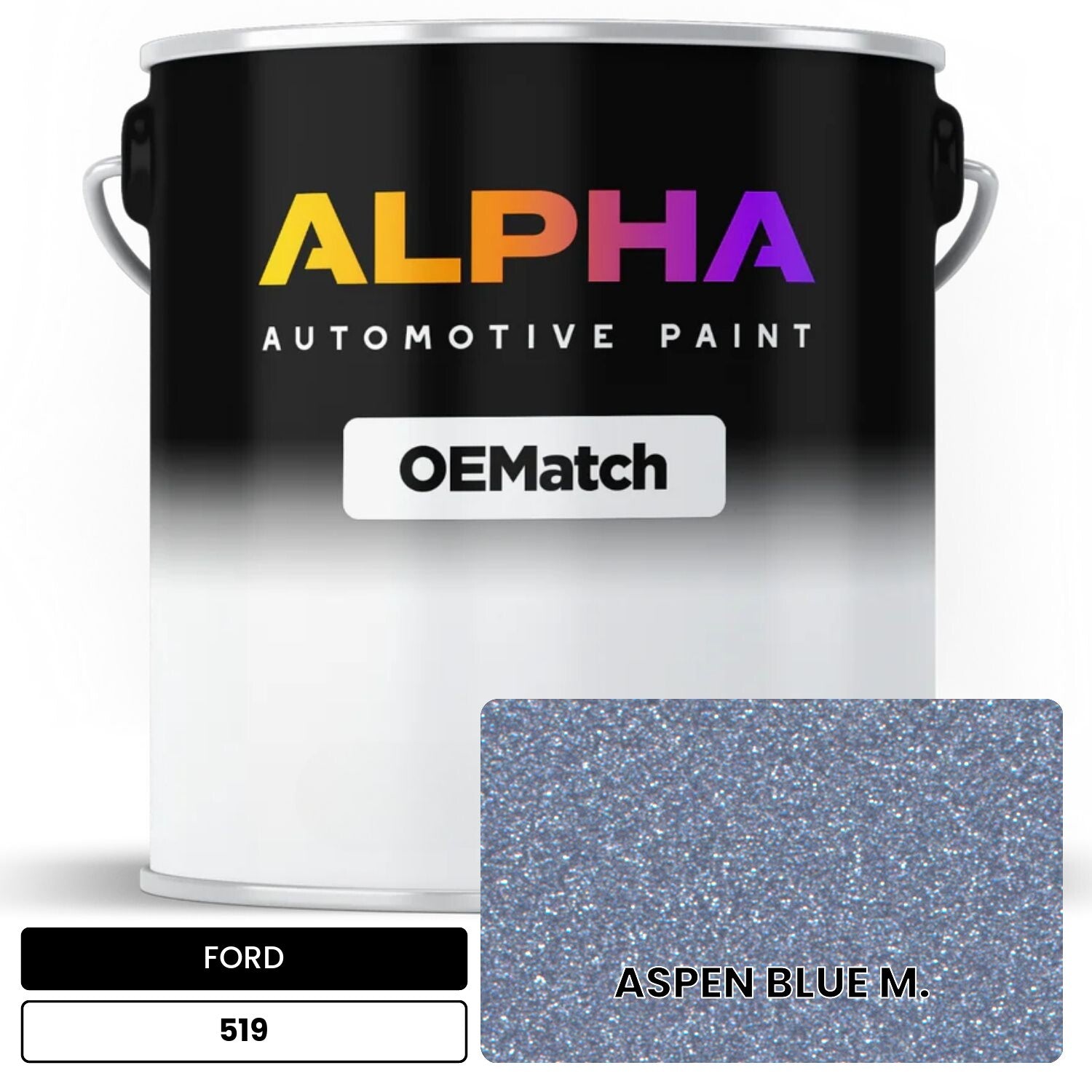 FORD ASPEN BLUE M. 519 OEMatch Basecoat