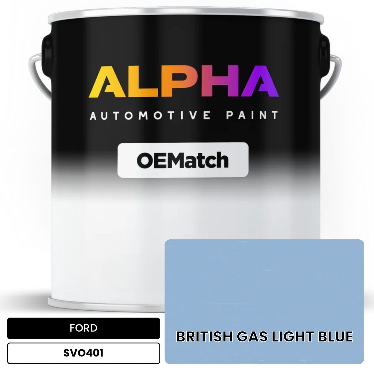 FORD BRITISH GAS LIGHT BLUE SVO401 OEMatch Basecoat
