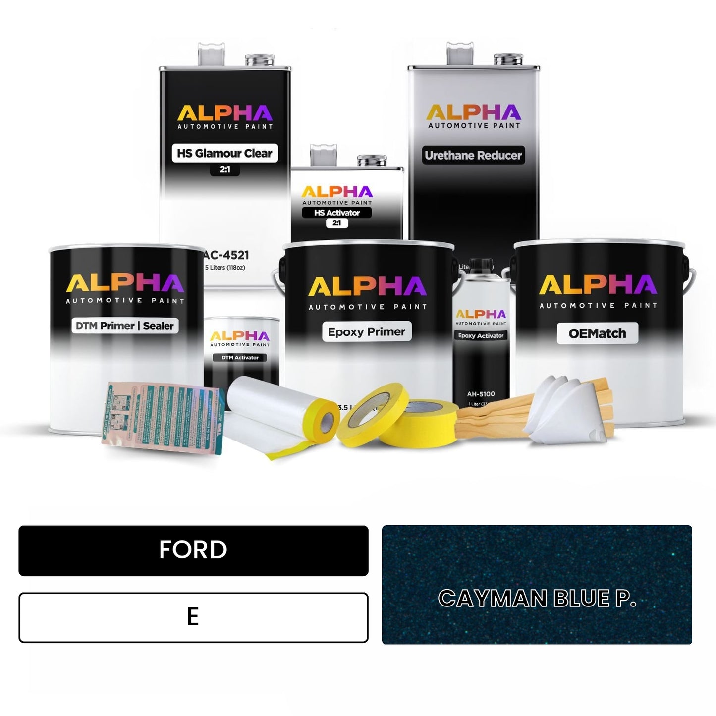 FORD CAYMAN BLUE P. E OEMatch Vehicle Paint Kit