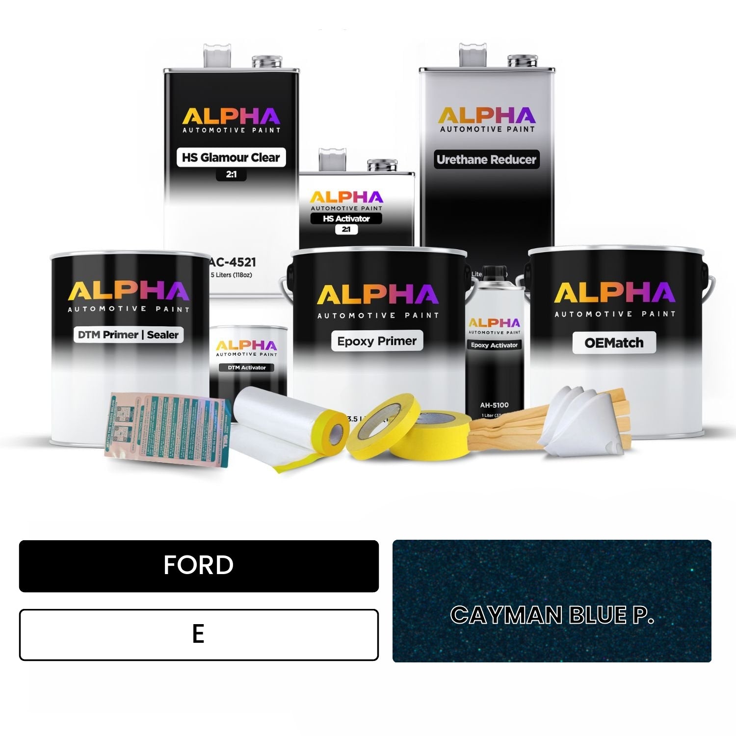 FORD CAYMAN BLUE P. E OEMatch Vehicle Paint Kit