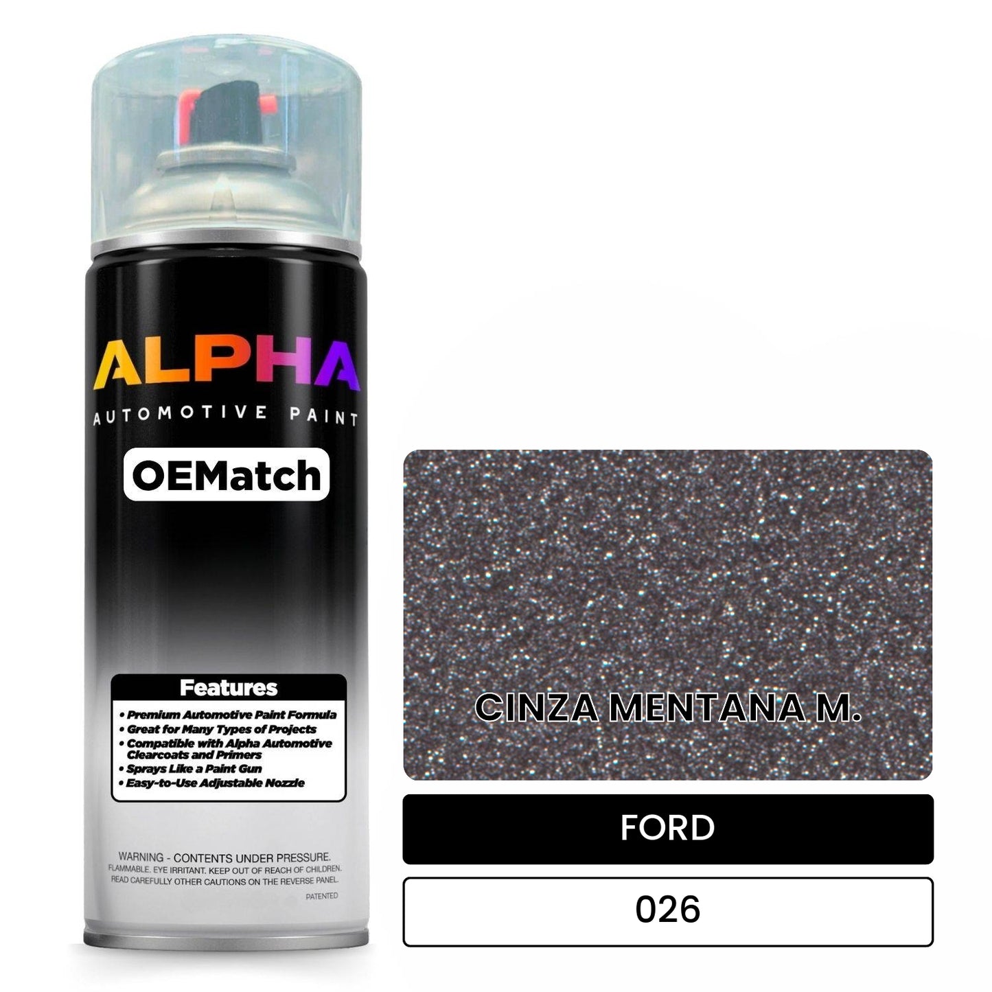 FORD CINZA MENTANA M. 026 OEMatch Spraycan