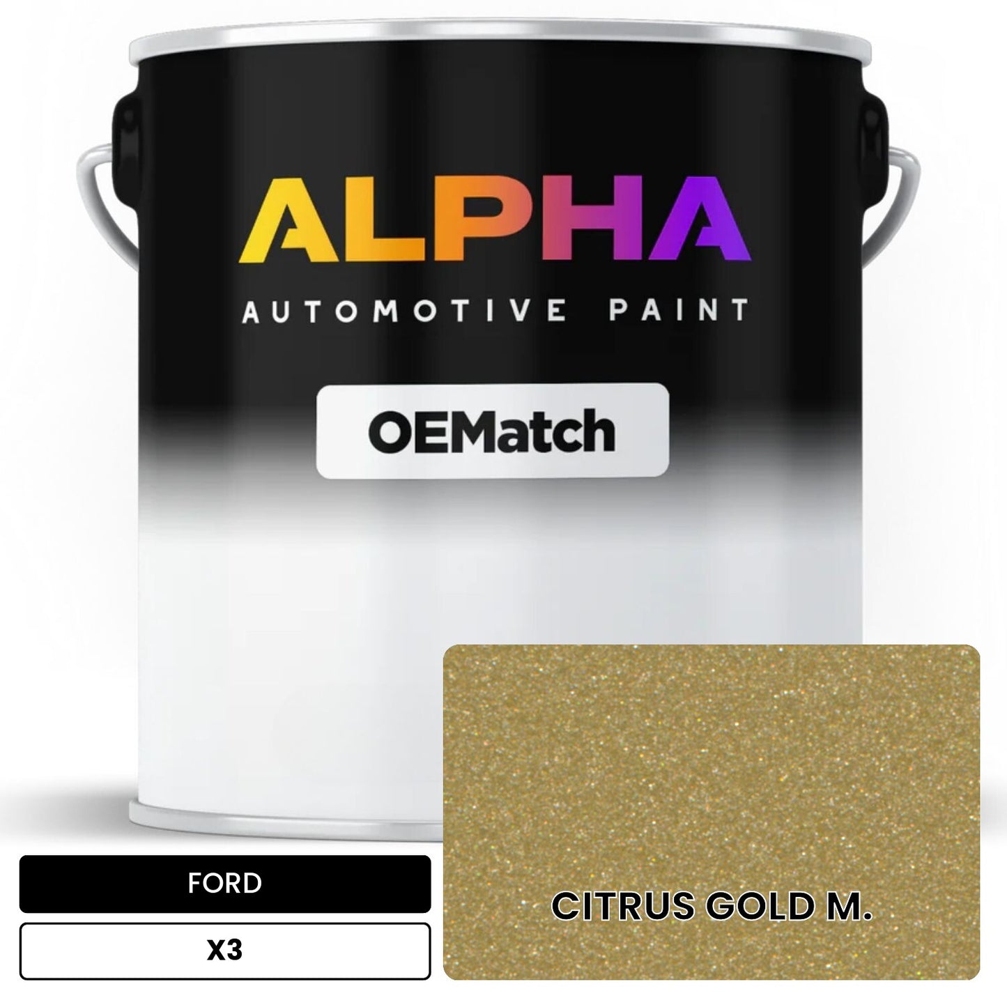 FORD CITRUS GOLD M. X3 OEMatch Basecoat