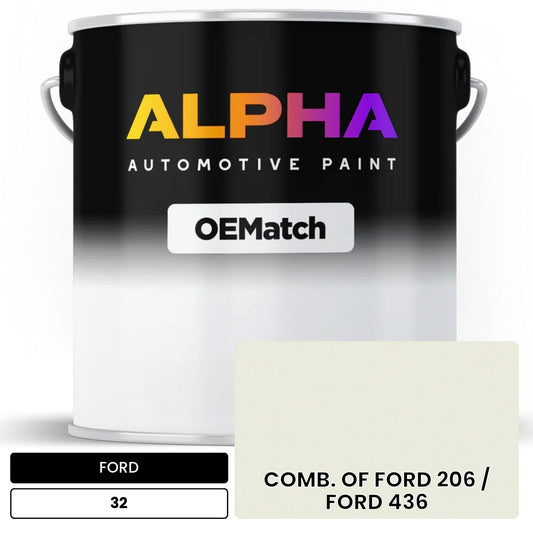 FORD COMB. OF FORD 206 / FORD 436 32 OEMatch Basecoat