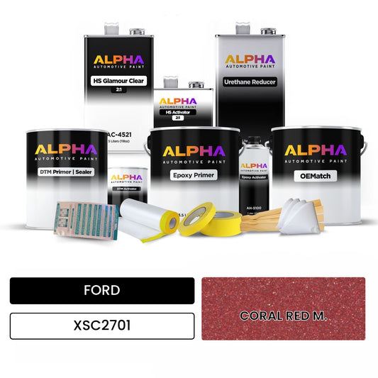 FORD CORAL RED M. XSC2701 OEMatch Vehicle Paint Kit