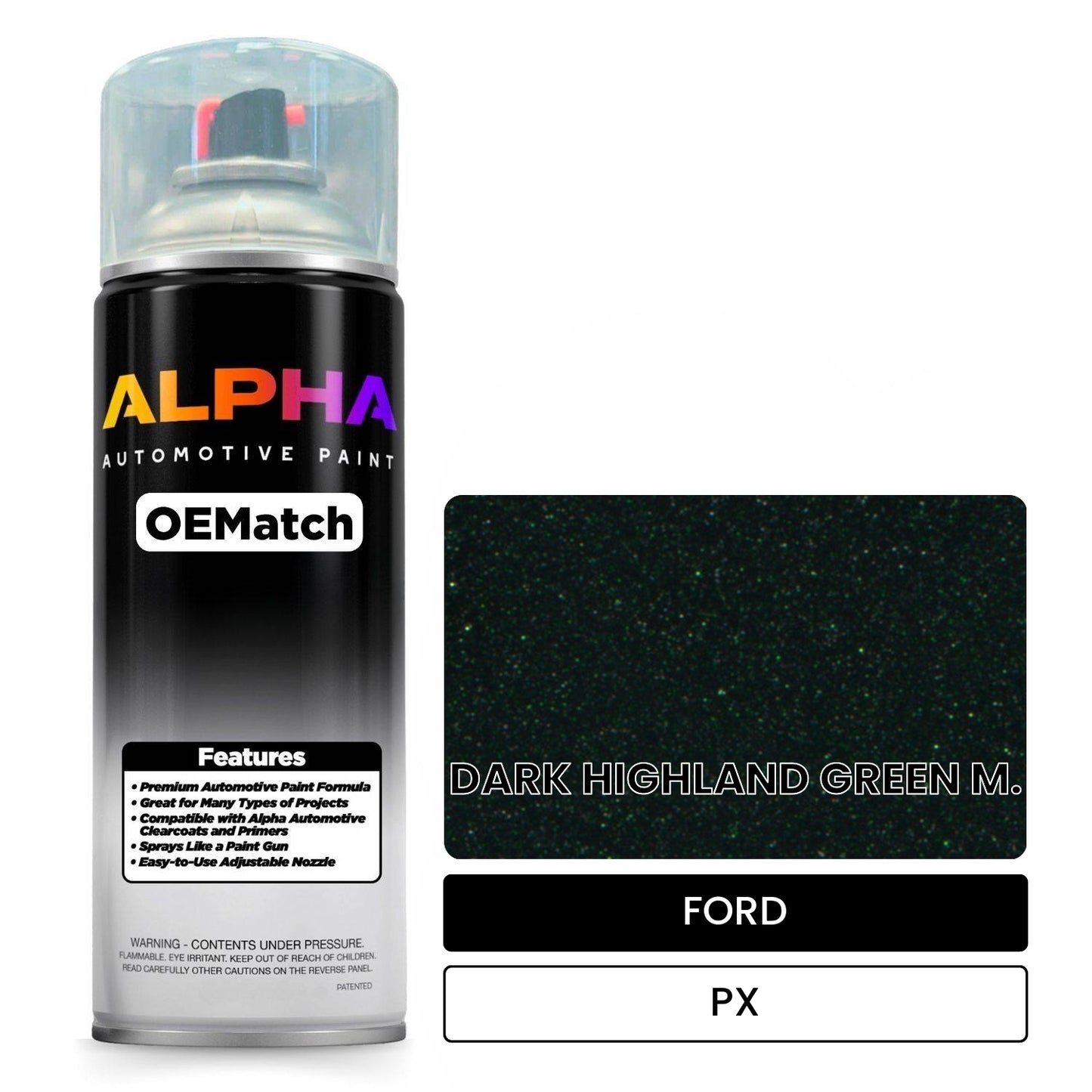 FORD DARK HIGHLAND GREEN M. PX OEMatch Spraycan