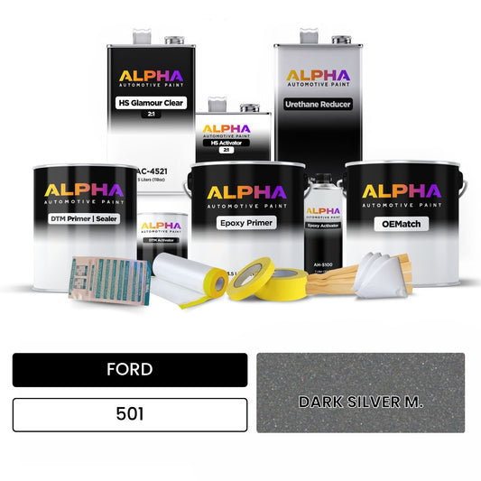 FORD DARK SILVER M. 501 OEMatch Vehicle Paint Kit