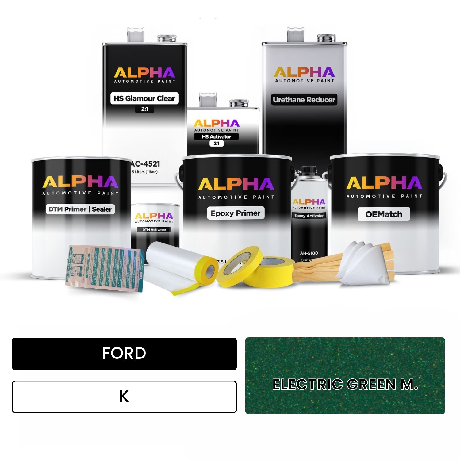 FORD ELECTRIC GREEN M. K OEMatch Vehicle Paint Kit