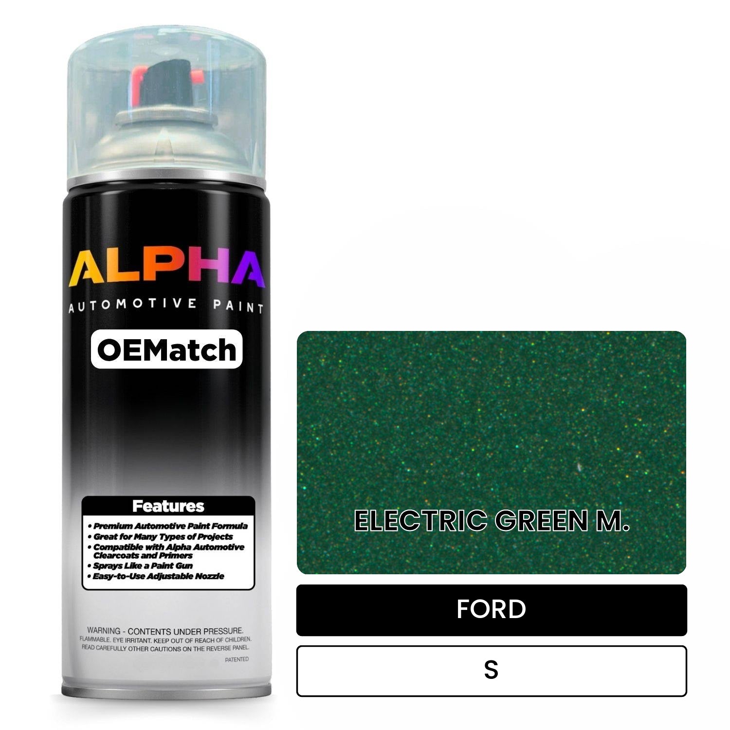 FORD ELECTRIC GREEN M. S OEMatch Spraycan