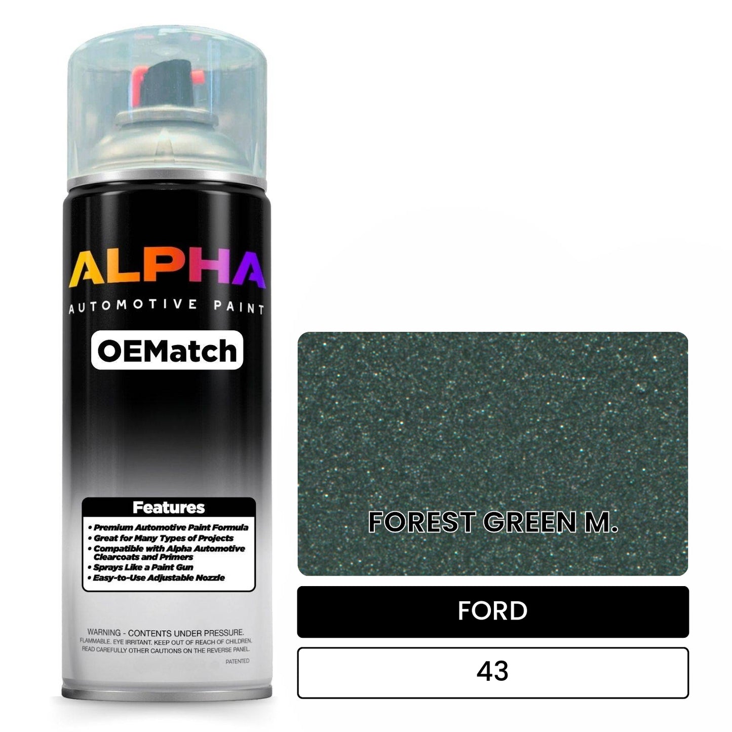 FORD FOREST GREEN M. 43 OEMatch Spraycan