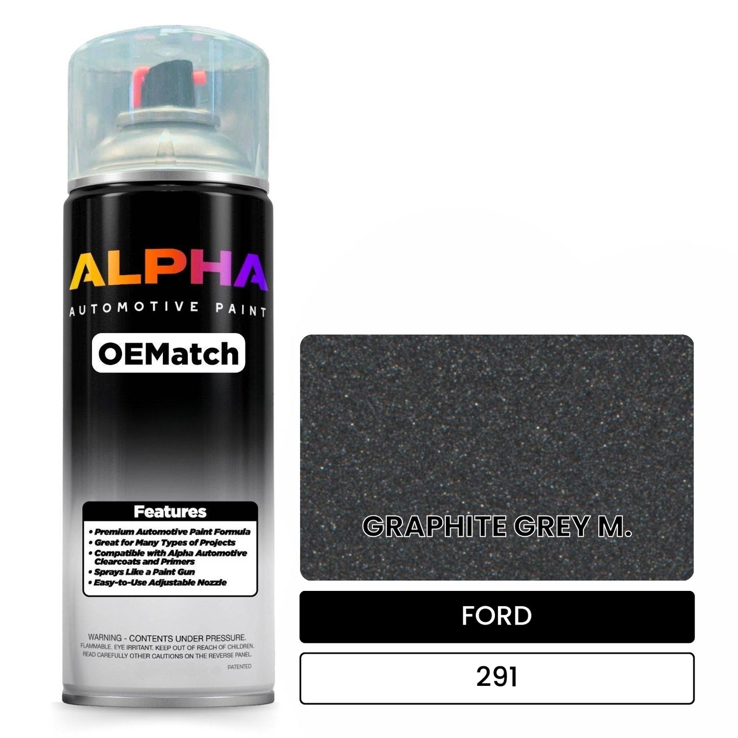 FORD GRAPHITE GREY M. 291 OEMatch Spraycan
