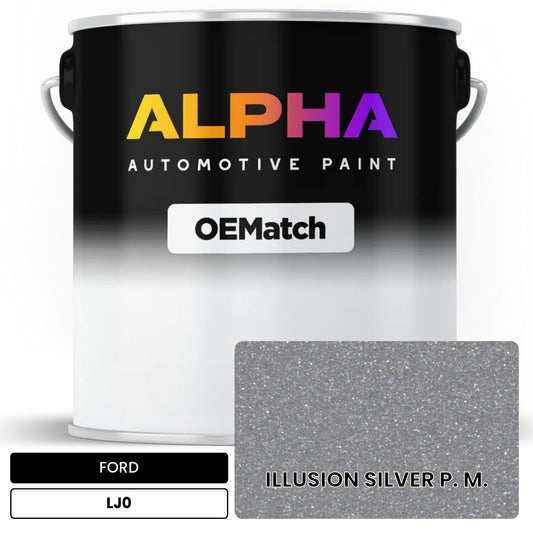FORD ILLUSION SILVER P. M. LJ0 OEMatch Basecoat