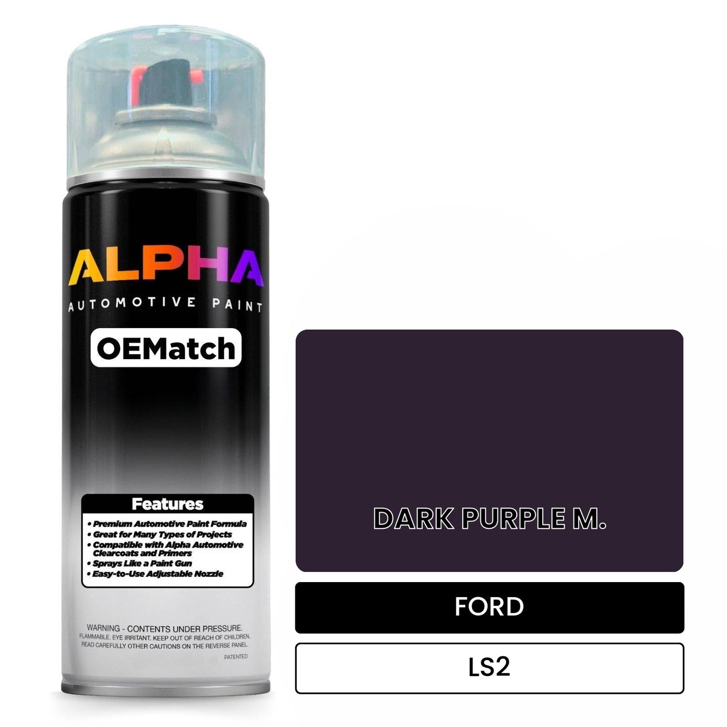 FORD DARK PURPLE M. LS2 OEMatch Spraycan