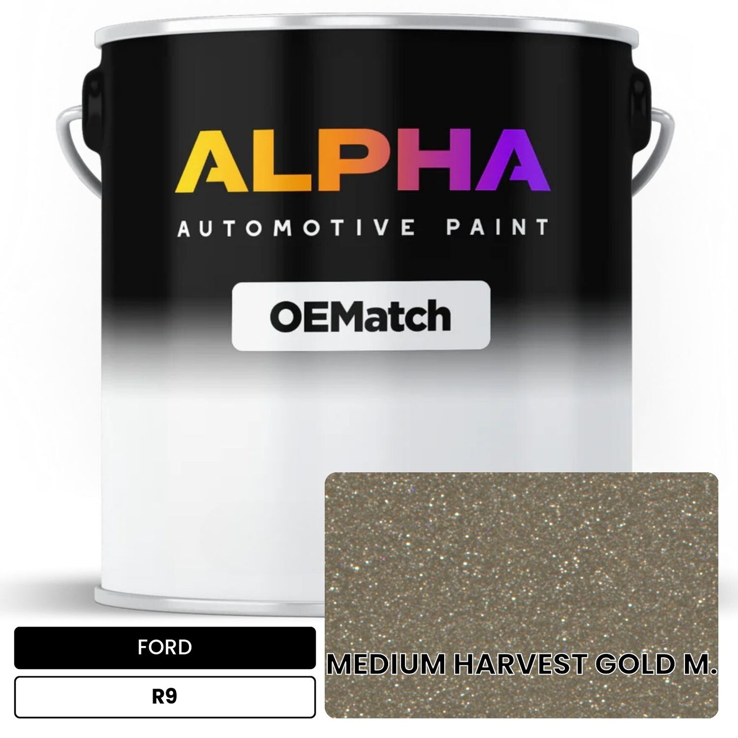 FORD MEDIUM HARVEST GOLD M. R9 OEMatch Basecoat
