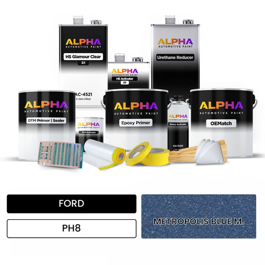 FORD METROPOLIS BLUE M. PH8 OEMatch Vehicle Paint Kit