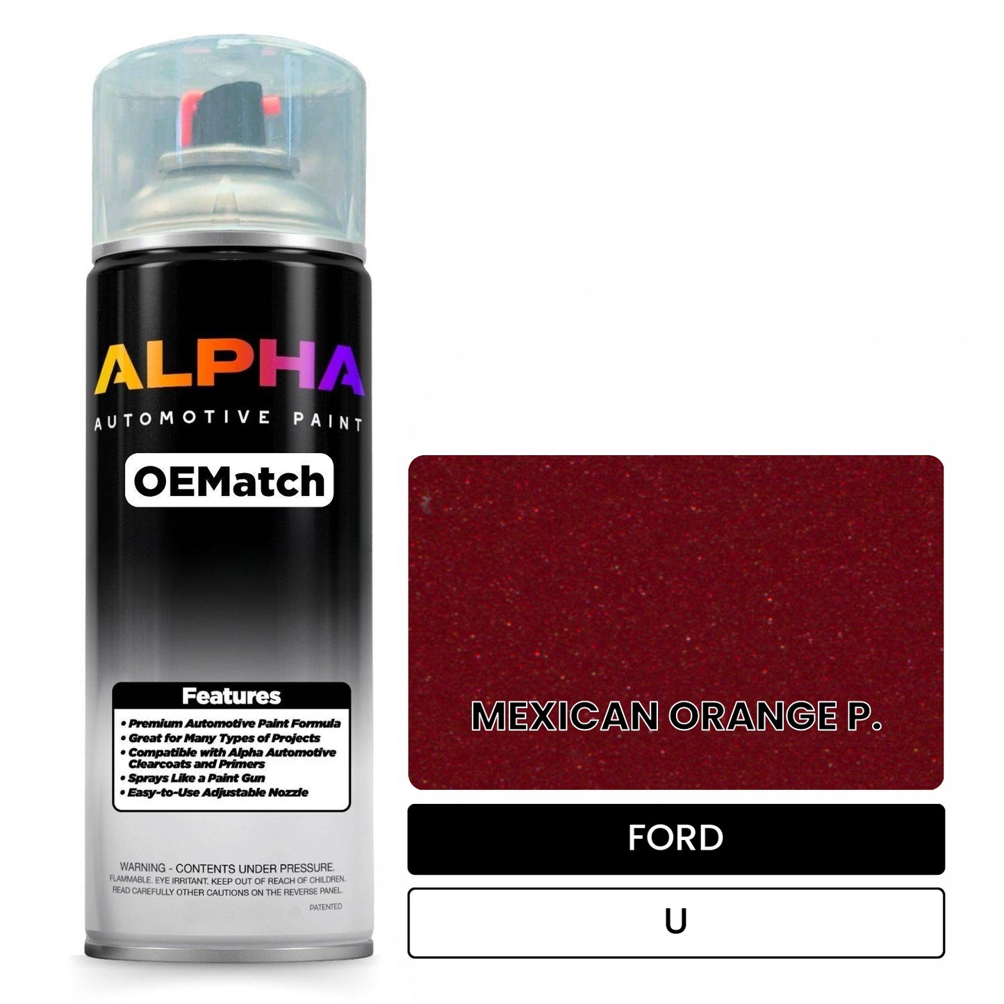 FORD MEXICAN ORANGE P. U OEMatch Spraycan