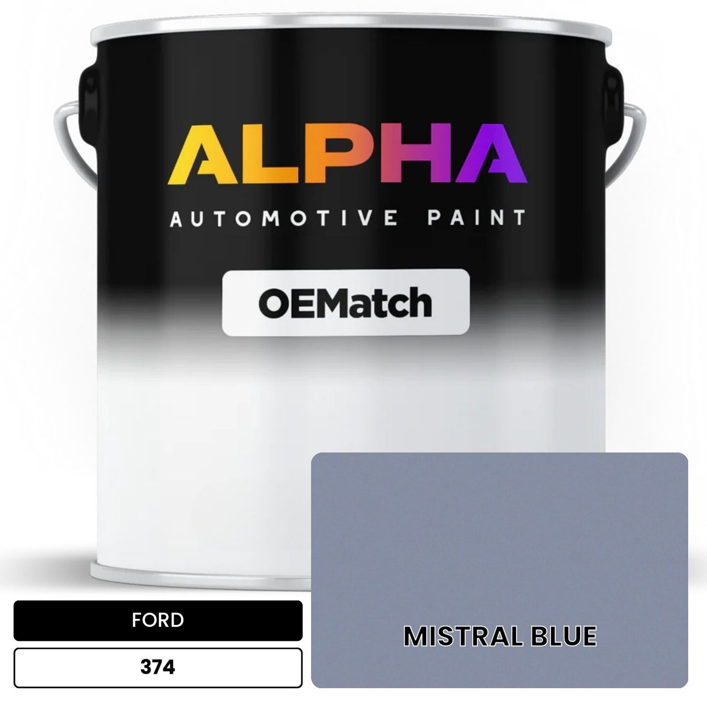 FORD MISTRAL BLUE 374 OEMatch Basecoat