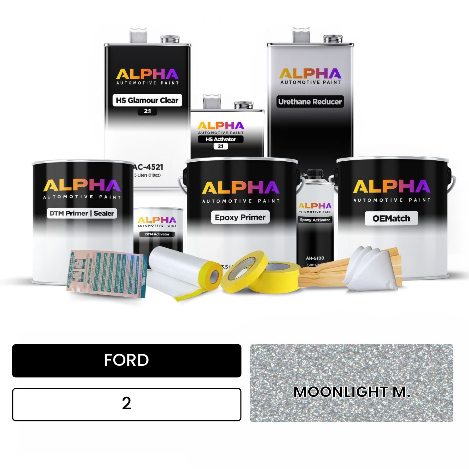 FORD MOONLIGHT M. 2 OEMatch Vehicle Paint Kit