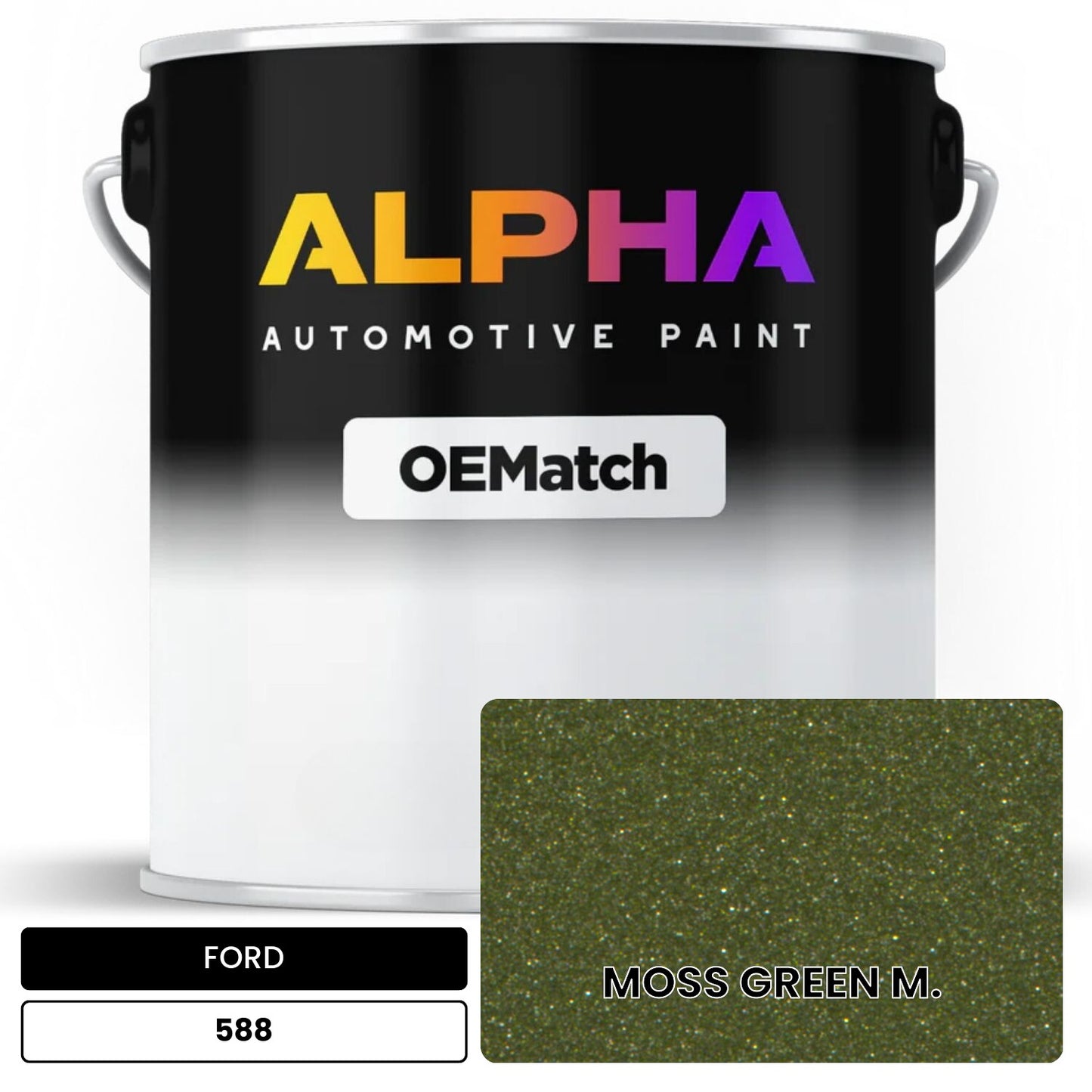 FORD MOSS GREEN M. 588 OEMatch Basecoat