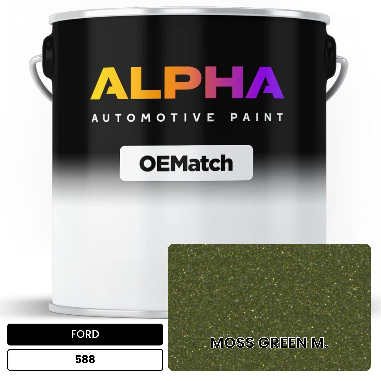 FORD MOSS GREEN M. 588 OEMatch Basecoat