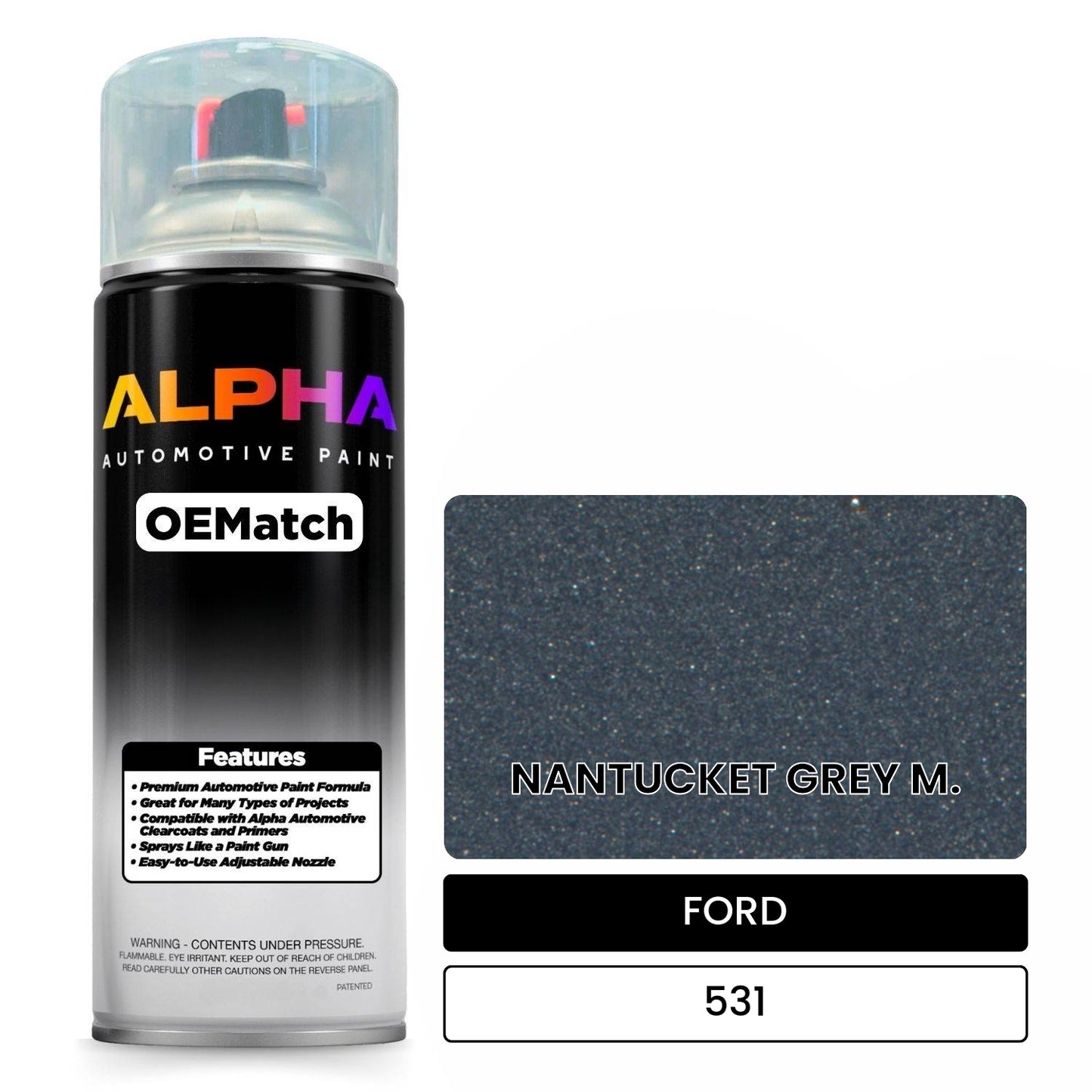 FORD NANTUCKET GREY M. 531 OEMatch Spraycan