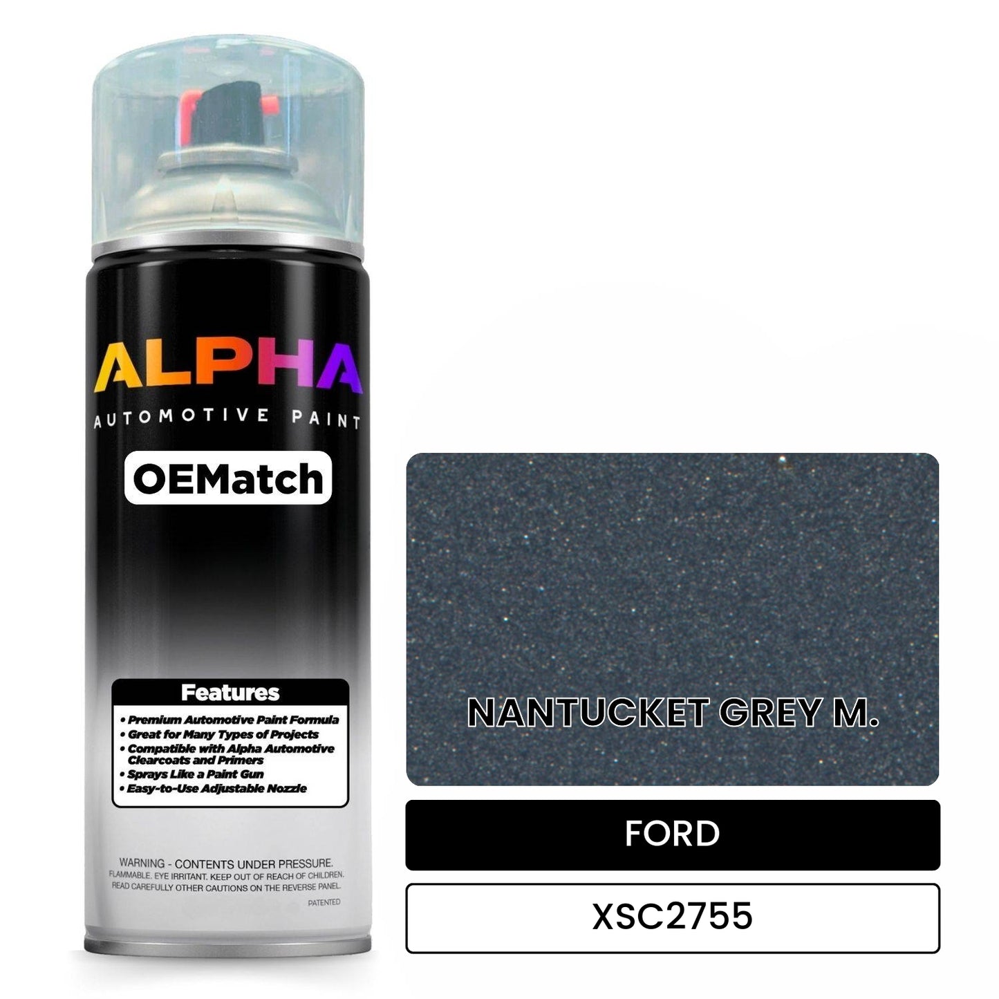 FORD NANTUCKET GREY M. XSC2755 OEMatch Spraycan
