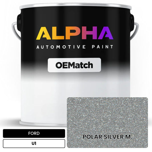 FORD POLAR SILVER M. U1 OEMatch Basecoat