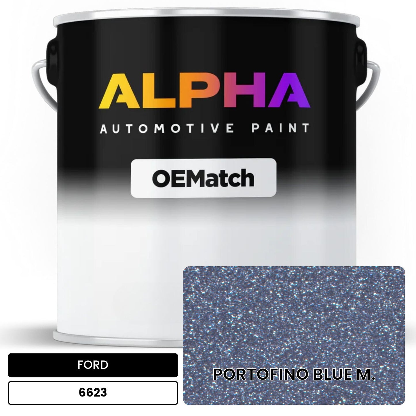 FORD PORTOFINO BLUE M. 6623 OEMatch Basecoat