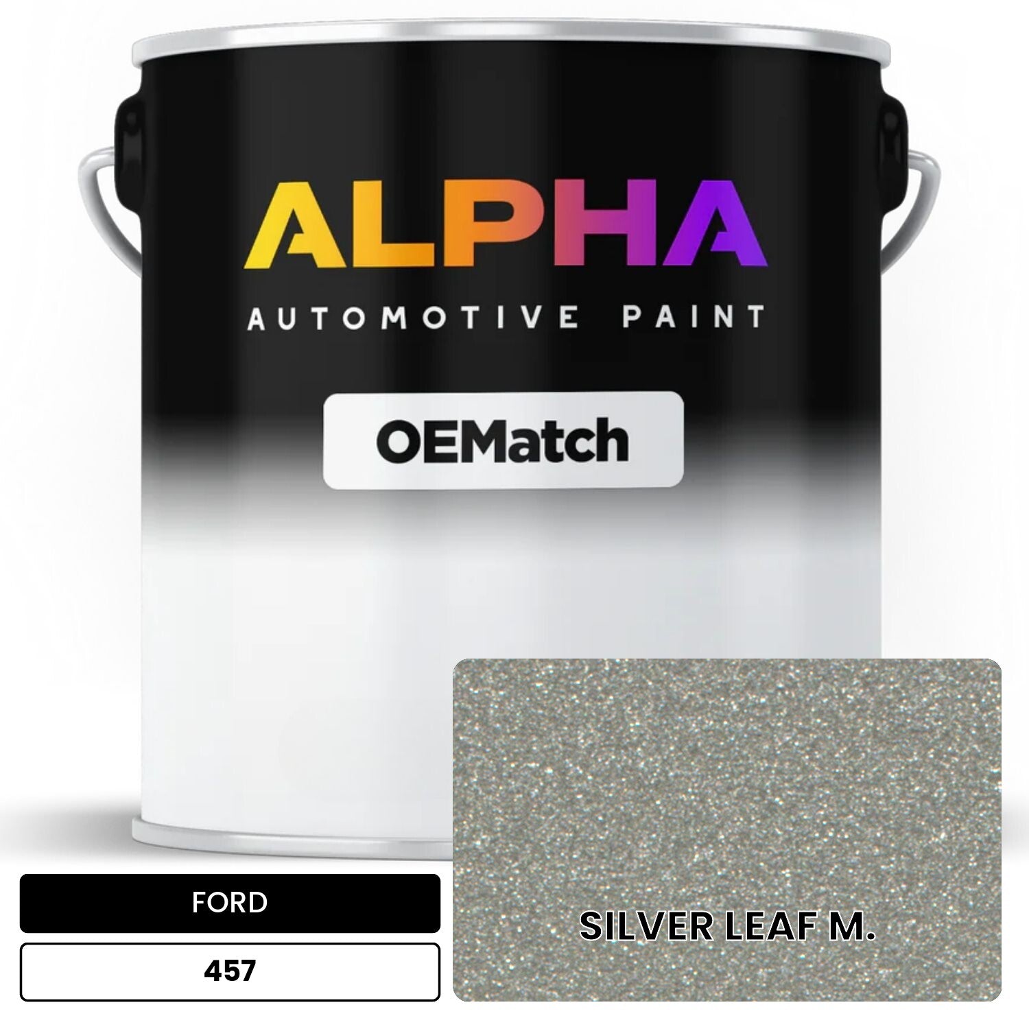 FORD SILVER LEAF M. 457 OEMatch Basecoat