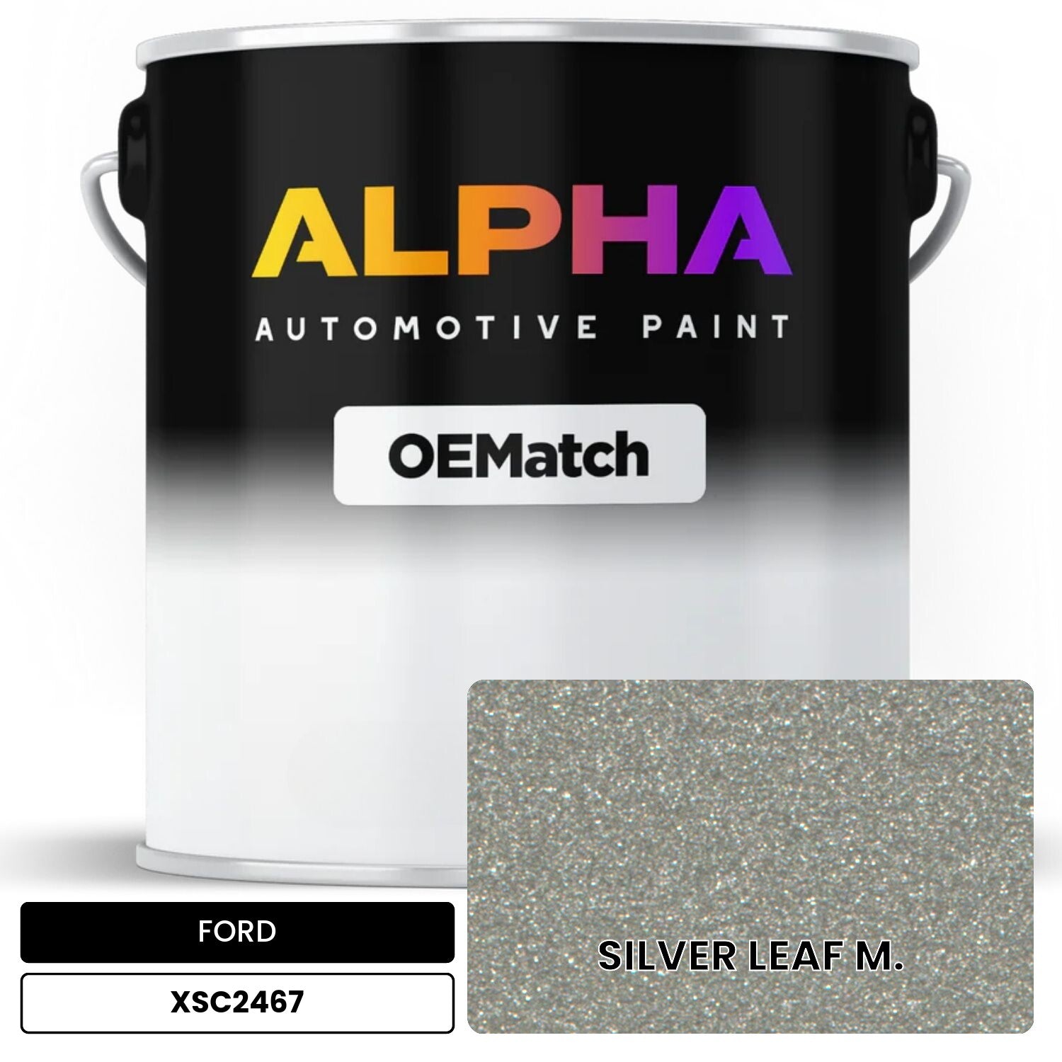 FORD SILVER LEAF M. XSC2467 OEMatch Basecoat