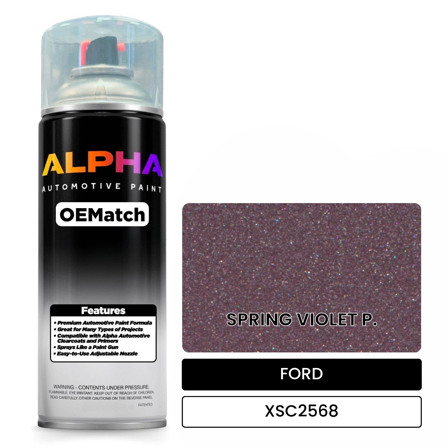 FORD SPRING VIOLET P. XSC2568 OEMatch Spraycan