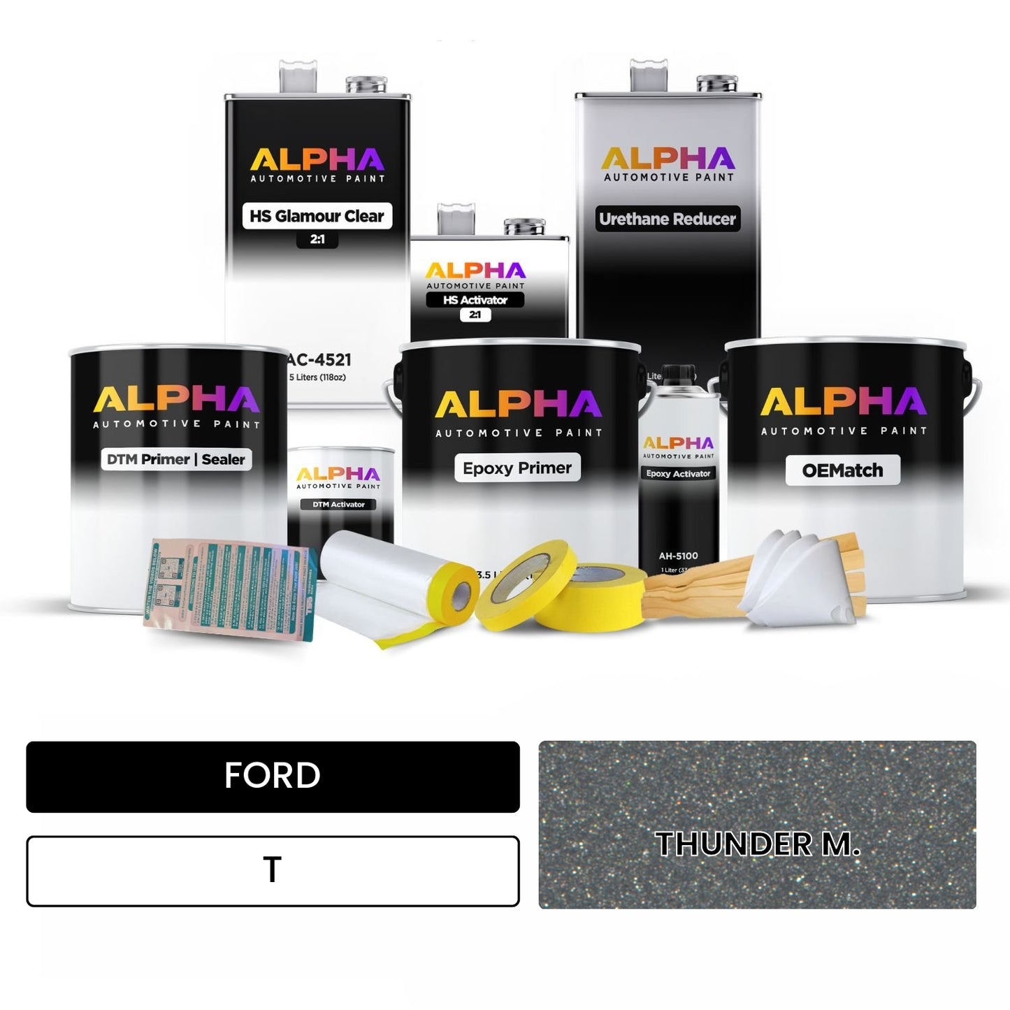 FORD THUNDER M. T OEMatch Vehicle Paint Kit