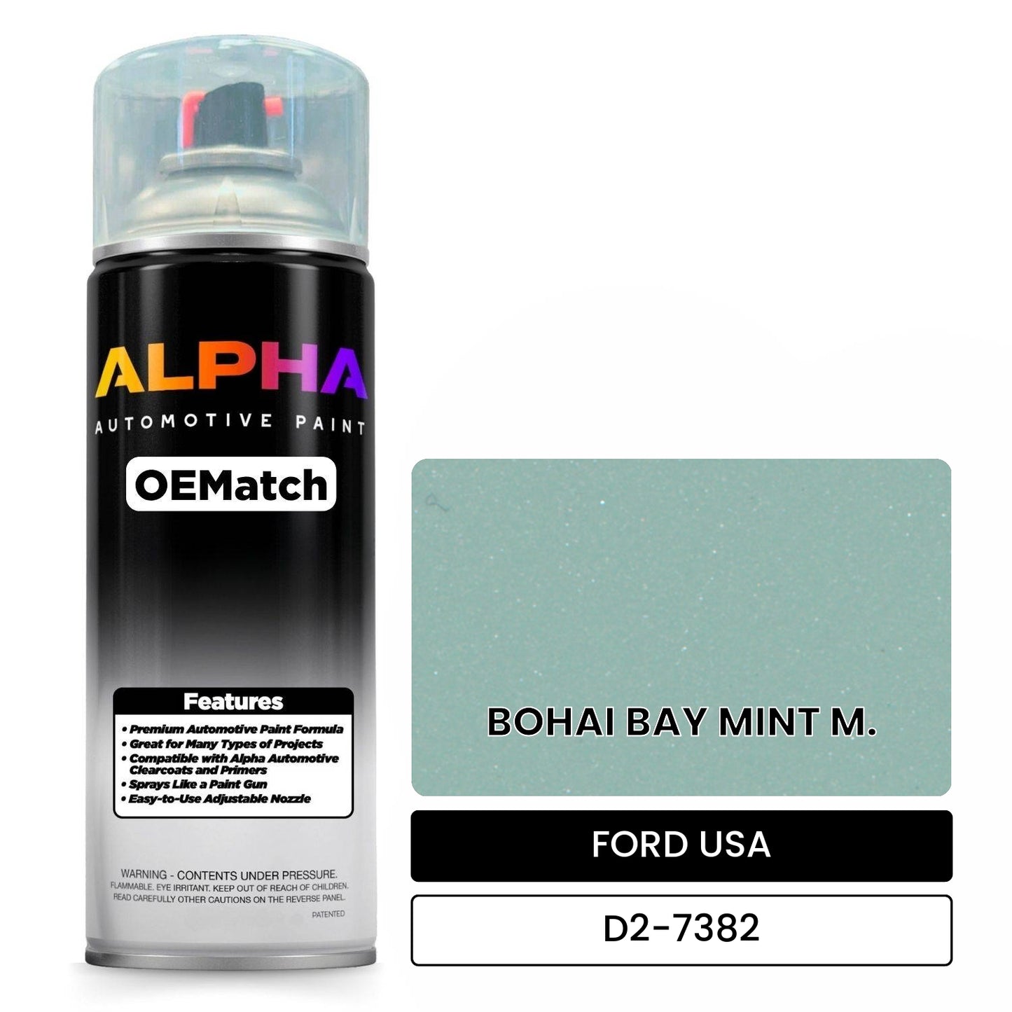 FORD USA BOHAI BAY MINT M. D2-7382 OEMatch Spraycan