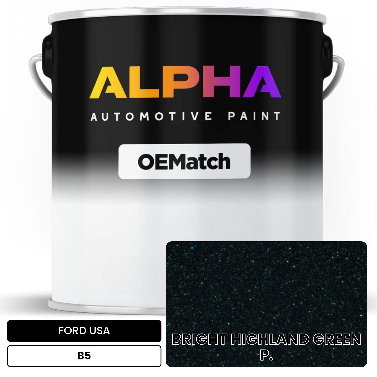 FORD USA BRIGHT HIGHLAND GREEN P. B5 OEMatch Basecoat