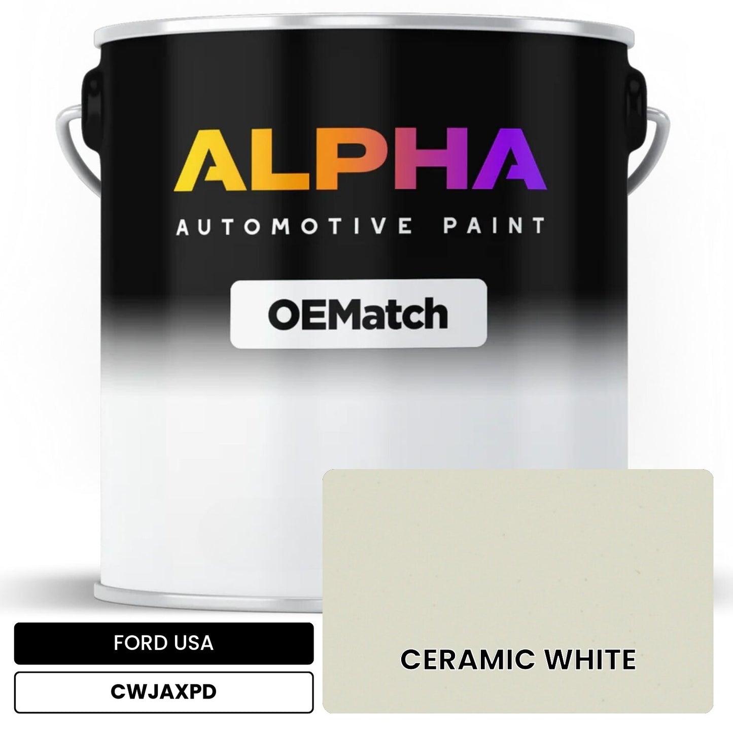 FORD USA CERAMIC WHITE CWJAXPD OEMatch Basecoat