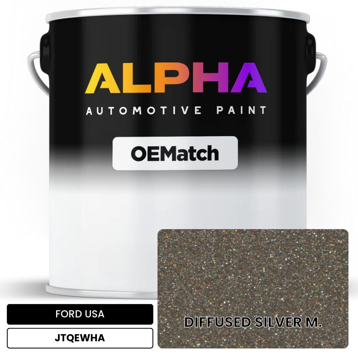 FORD USA DIFFUSED SILVER M. JTQEWHA OEMatch Basecoat
