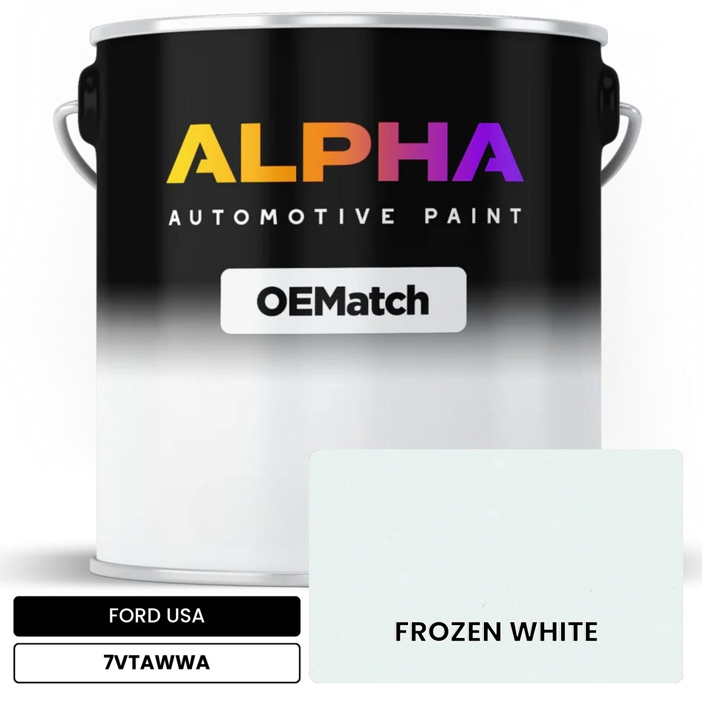 FORD USA FROZEN WHITE 7VTAWWA OEMatch Basecoat
