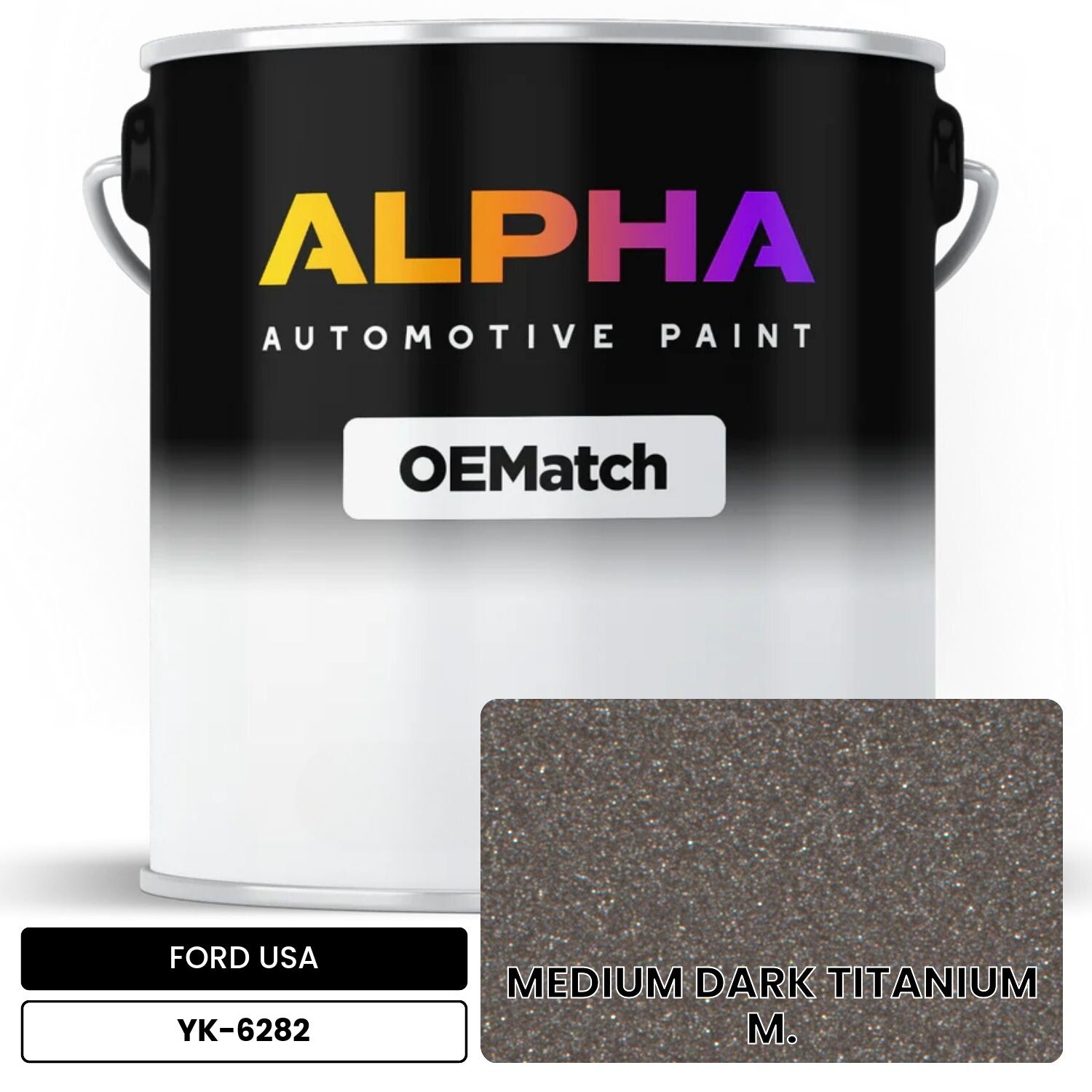 FORD USA MEDIUM DARK TITANIUM M. YK-6282 OEMatch Basecoat