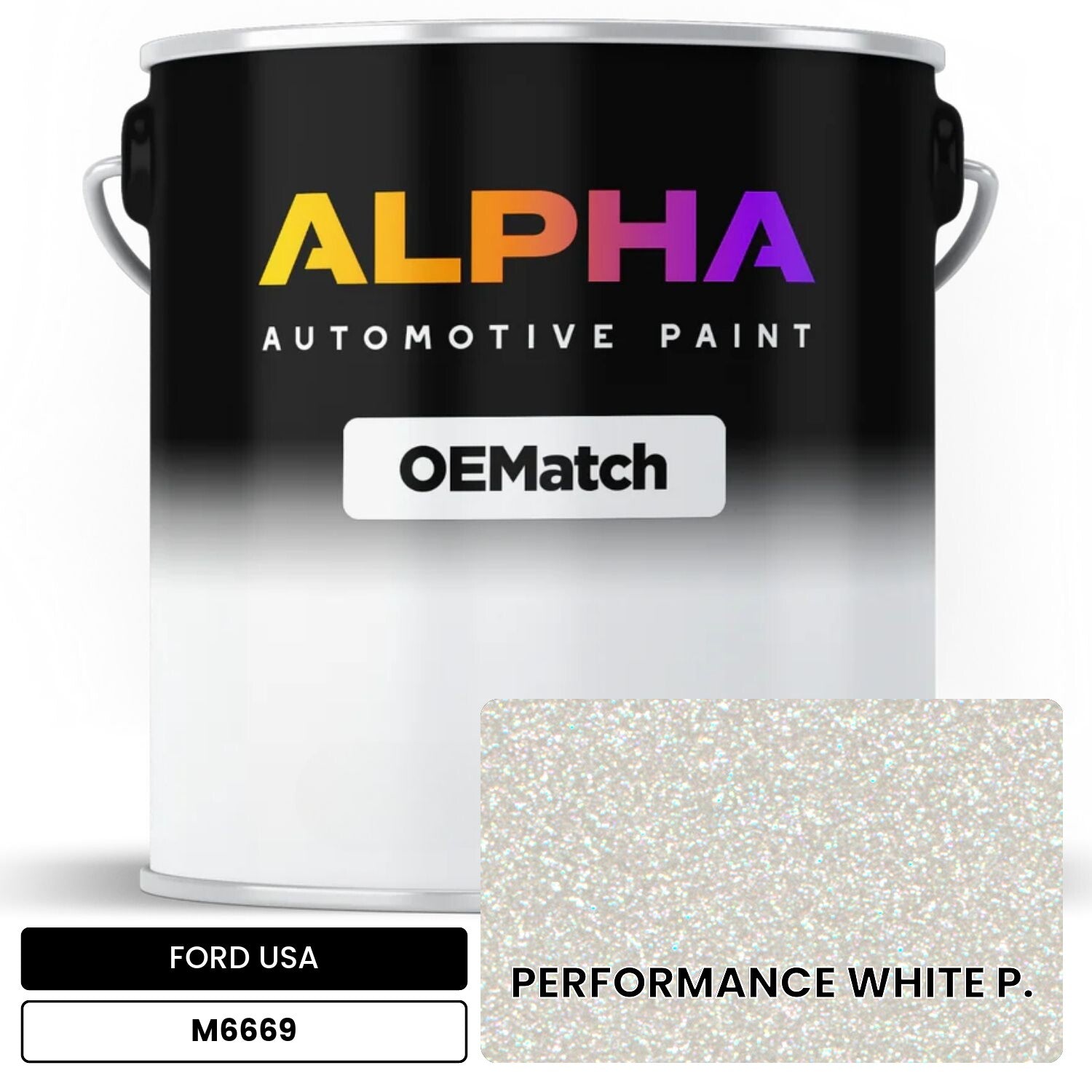 FORD USA PERFORMANCE WHITE P. M6669 OEMatch Basecoat