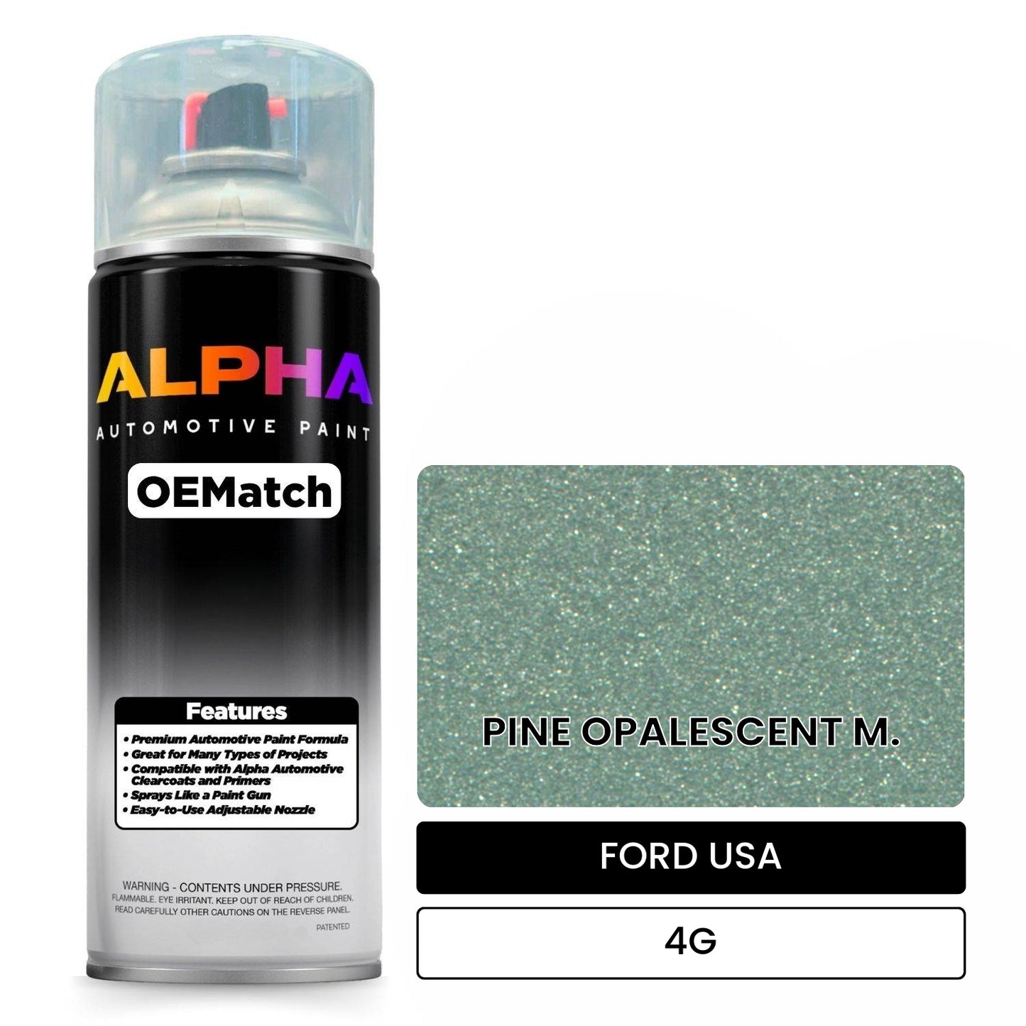 FORD USA PINE OPALESCENT M. 4G OEMatch Spraycan