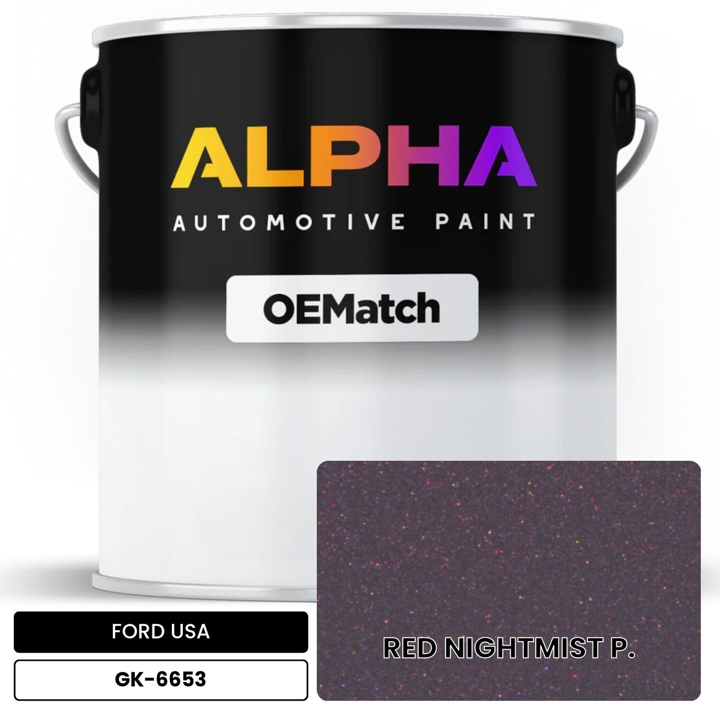 FORD USA RED NIGHTMIST P. GK-6653 OEMatch Basecoat
