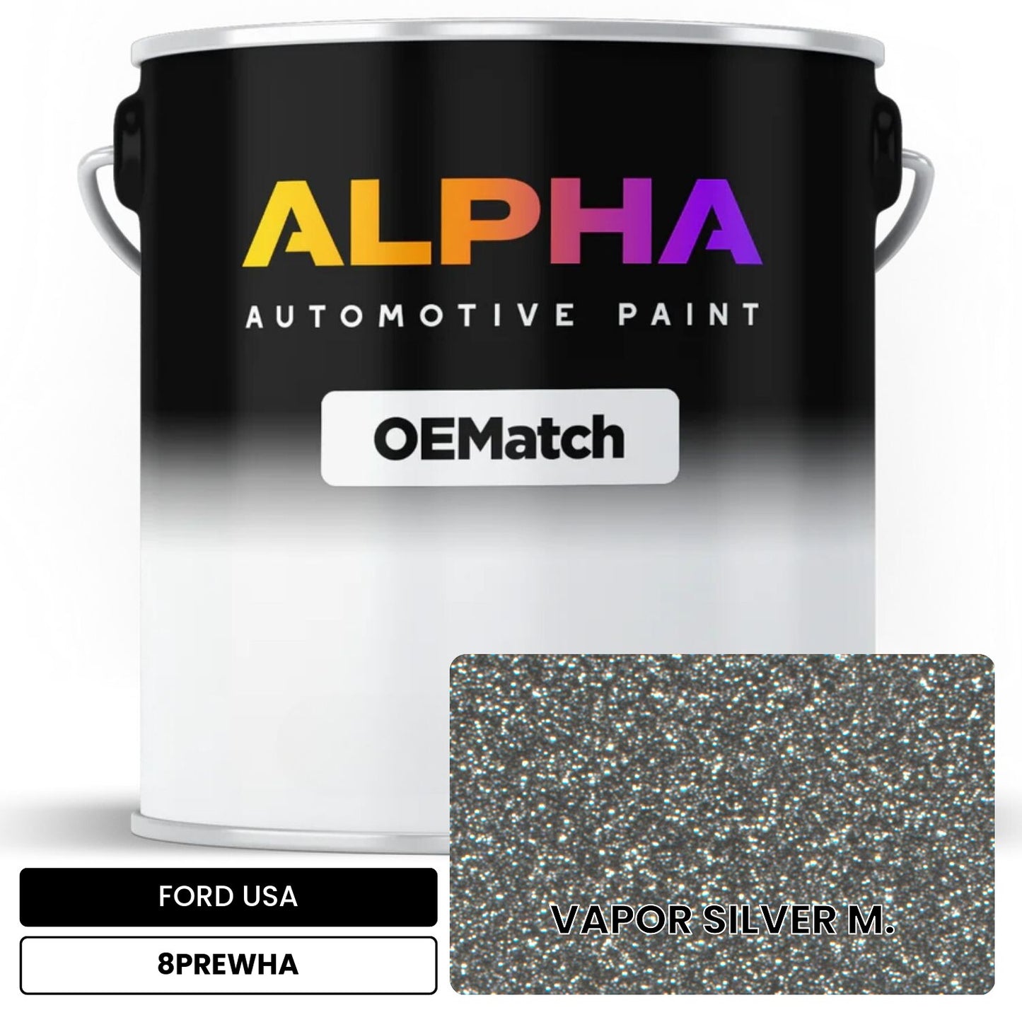 FORD USA VAPOR SILVER M. 8PREWHA OEMatch Basecoat