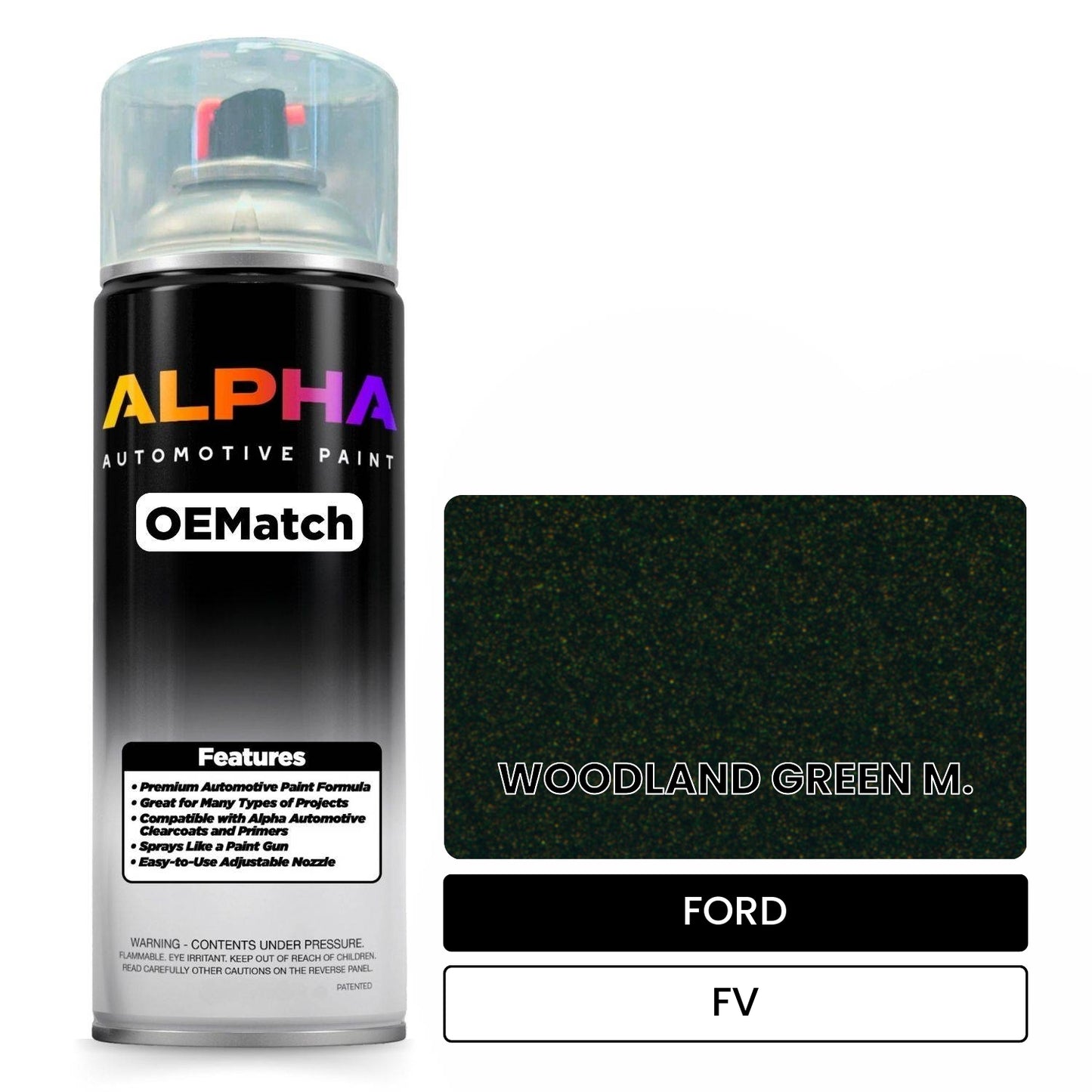 FORD WOODLAND GREEN M. FV OEMatch Spraycan