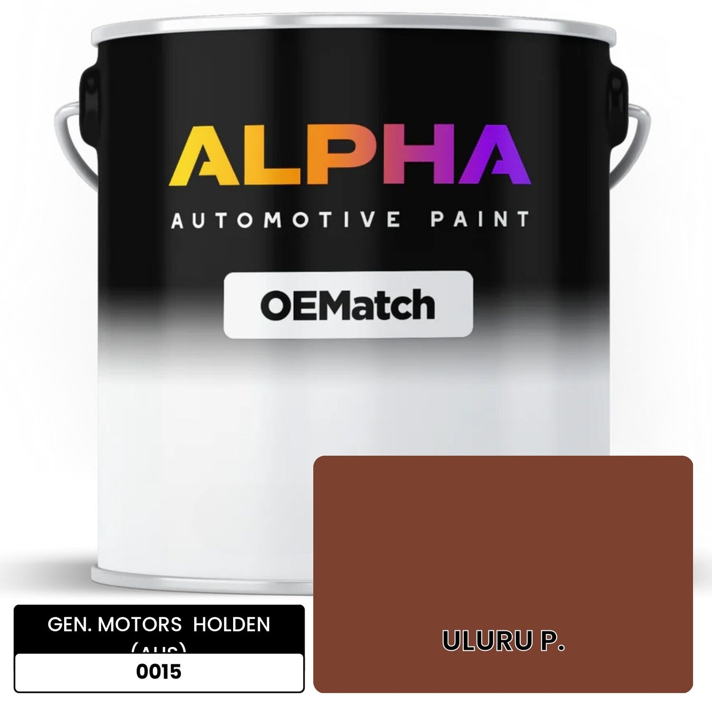 GEN. MOTORS  HOLDEN (AUS) ULURU P. 0015 OEMatch Basecoat