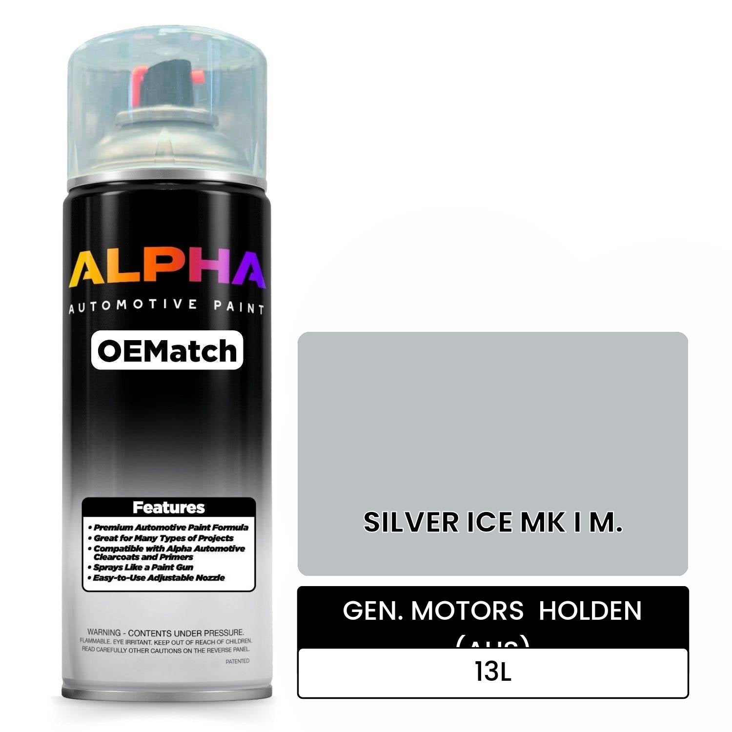 GEN. MOTORS  HOLDEN (AUS) SILVER ICE MK I M. 13L OEMatch Spraycan