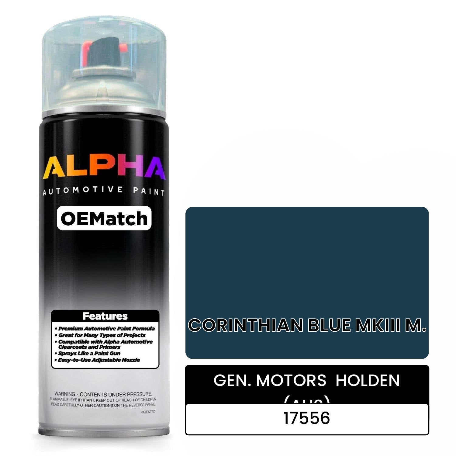 GEN. MOTORS  HOLDEN (AUS) CORINTHIAN BLUE MKIII M. 17556 OEMatch Spraycan