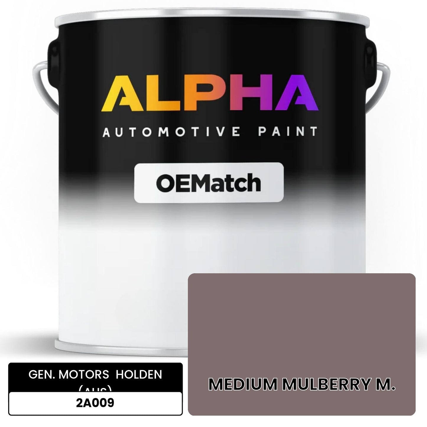 GEN. MOTORS  HOLDEN (AUS) MEDIUM MULBERRY M. 2A009 OEMatch Basecoat