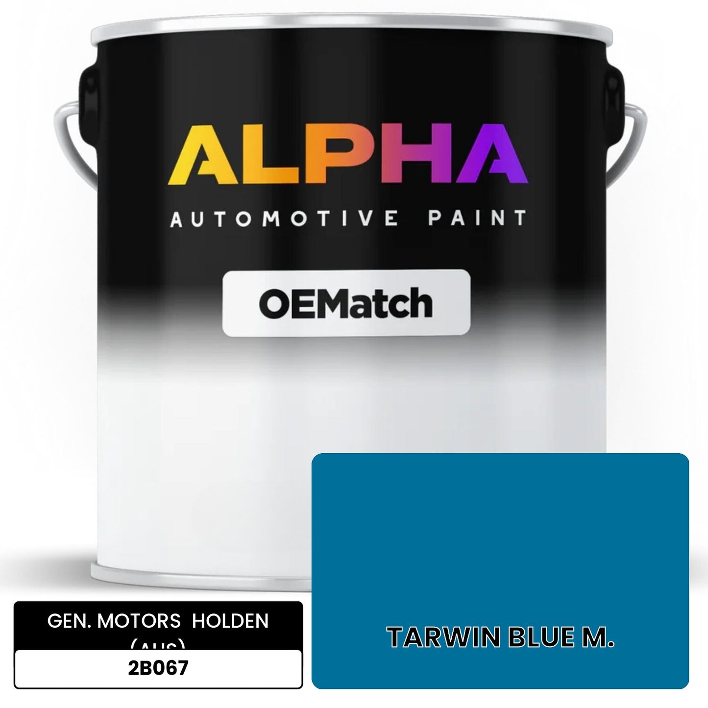 GEN. MOTORS  HOLDEN (AUS) TARWIN BLUE M. 2B067 OEMatch Basecoat