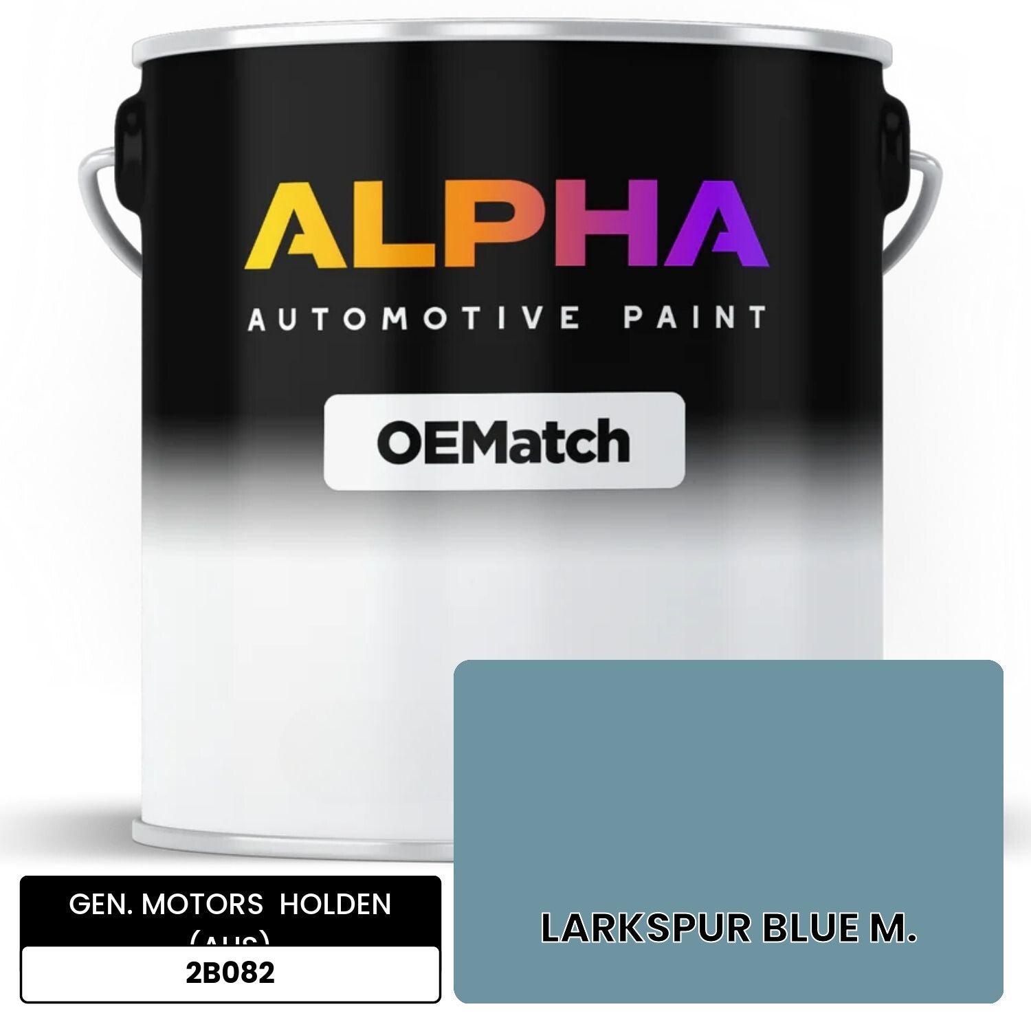 GEN. MOTORS  HOLDEN (AUS) LARKSPUR BLUE M. 2B082 OEMatch Basecoat