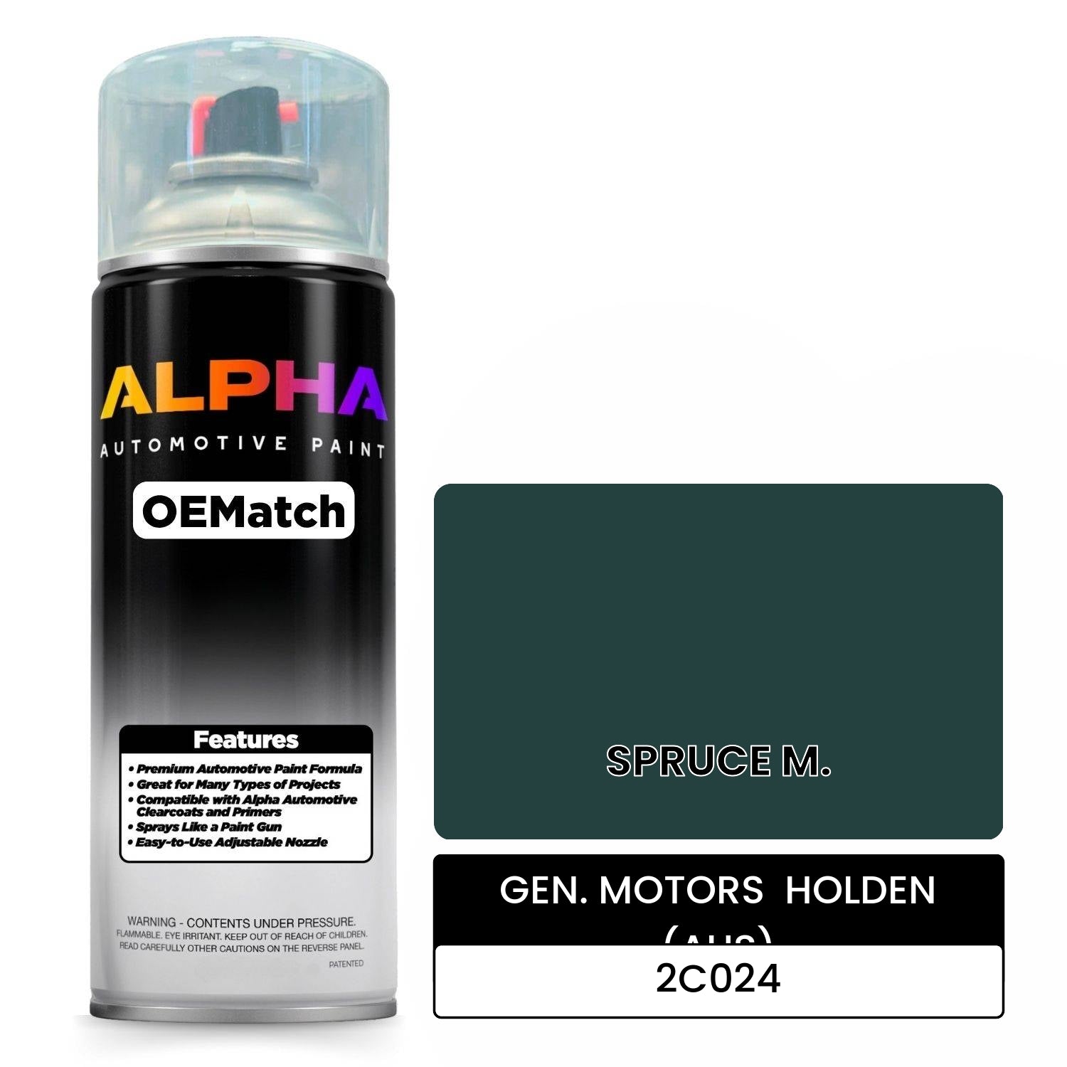 GEN. MOTORS  HOLDEN (AUS) SPRUCE M. 2C024 OEMatch Spraycan