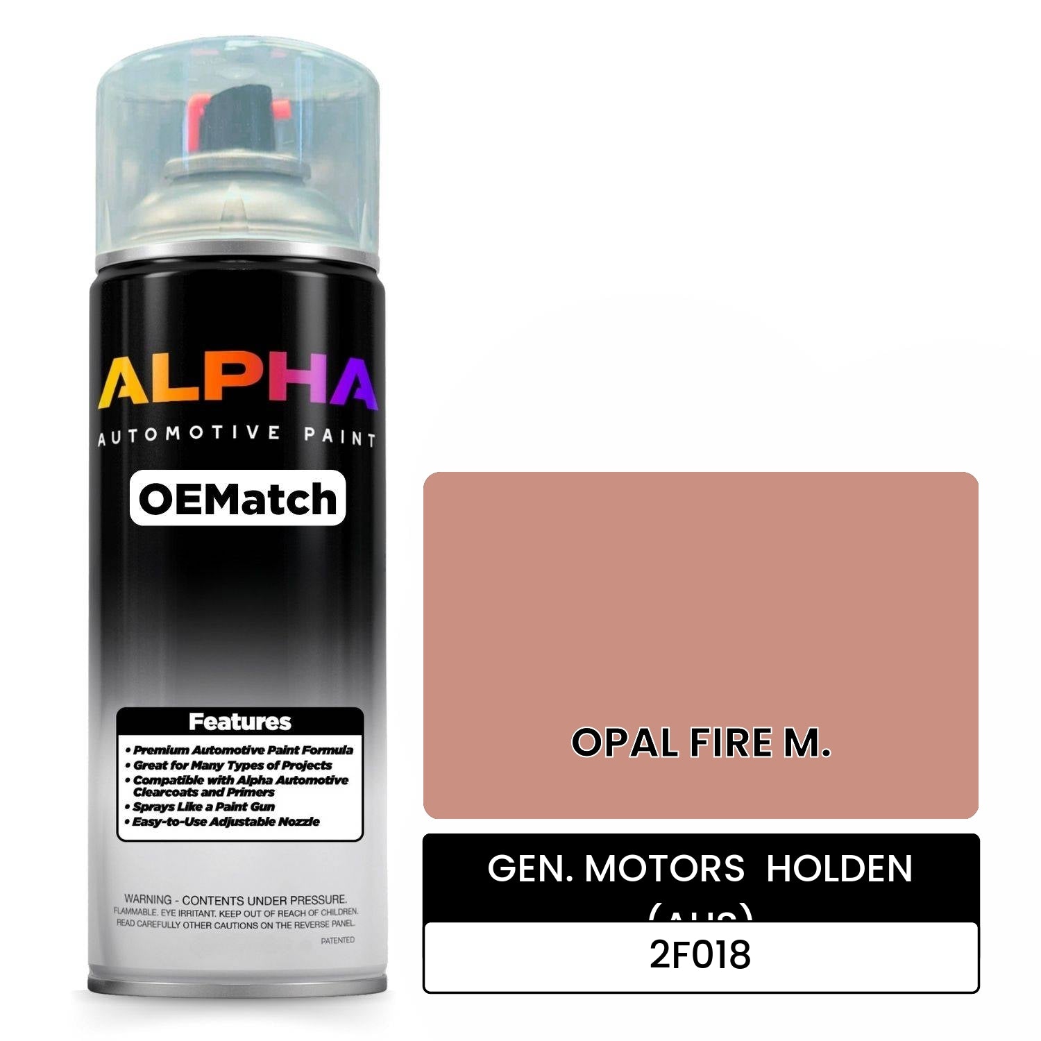 GEN. MOTORS  HOLDEN (AUS) OPAL FIRE M. 2F018 OEMatch Spraycan